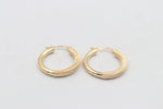 9ct Gold Half mesh half plain  Earring GE048