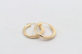 9ct Gold Half mesh half plain  Earring GE048