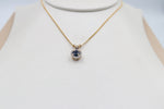 10ct Gold Sapphire & Diamond set  Pendent