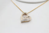 10K Gold Diamond Heart  0.12ct