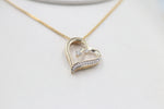 10K Gold Diamond Heart  0.12ct