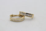 10K Gold Diamond huggies TDW 0.50 ct