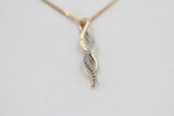 10K Gold Diamond Infinity Pendent 0.10ct