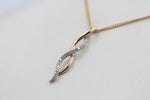 10K Gold Diamond Infinity Pendent 0.10ct