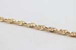 9ct Gold Italian Fancy Overlapping Oval link Bracelet GAC003