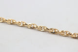 9ct Gold Italian Fancy Overlapping Oval link Bracelet GAC003