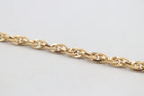 9ct Gold Italian Fancy Overlapping Oval link Bracelet GAC003