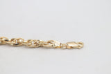 9ct Gold Italian Fancy Overlapping Oval link Bracelet GAC003A