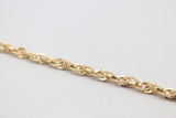 9ct Gold Italian Fancy Overlapping Oval link Bracelet GAC003