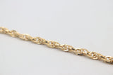 9ct Gold Italian Fancy Overlapping Oval link Bracelet GAC003A