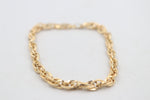 9ct Gold Italian Fancy Overlapping Oval link Bracelet GAC003