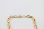 9ct Gold Italian Fancy Overlapping Oval link Bracelet GAC003