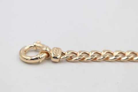 9ct Gold Italian Curb Link Bracelet GAC004