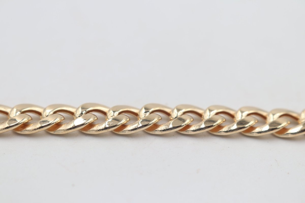 9ct Gold Italian Curb Link Bracelet GAC004