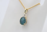 9ct Gold Setting with Australian Opal and Diamonds SJ2661