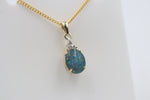 9ct Gold Setting with Australian Opal and Diamonds SJ2661