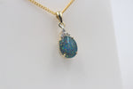 9ct Gold Setting with Australian Opal and Diamonds SJ2661