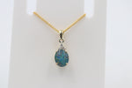 9ct Gold Setting with Australian Opal and Diamonds SJ2661