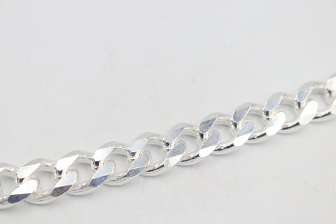 Silver Heavy Curb Link Chain   IR1
