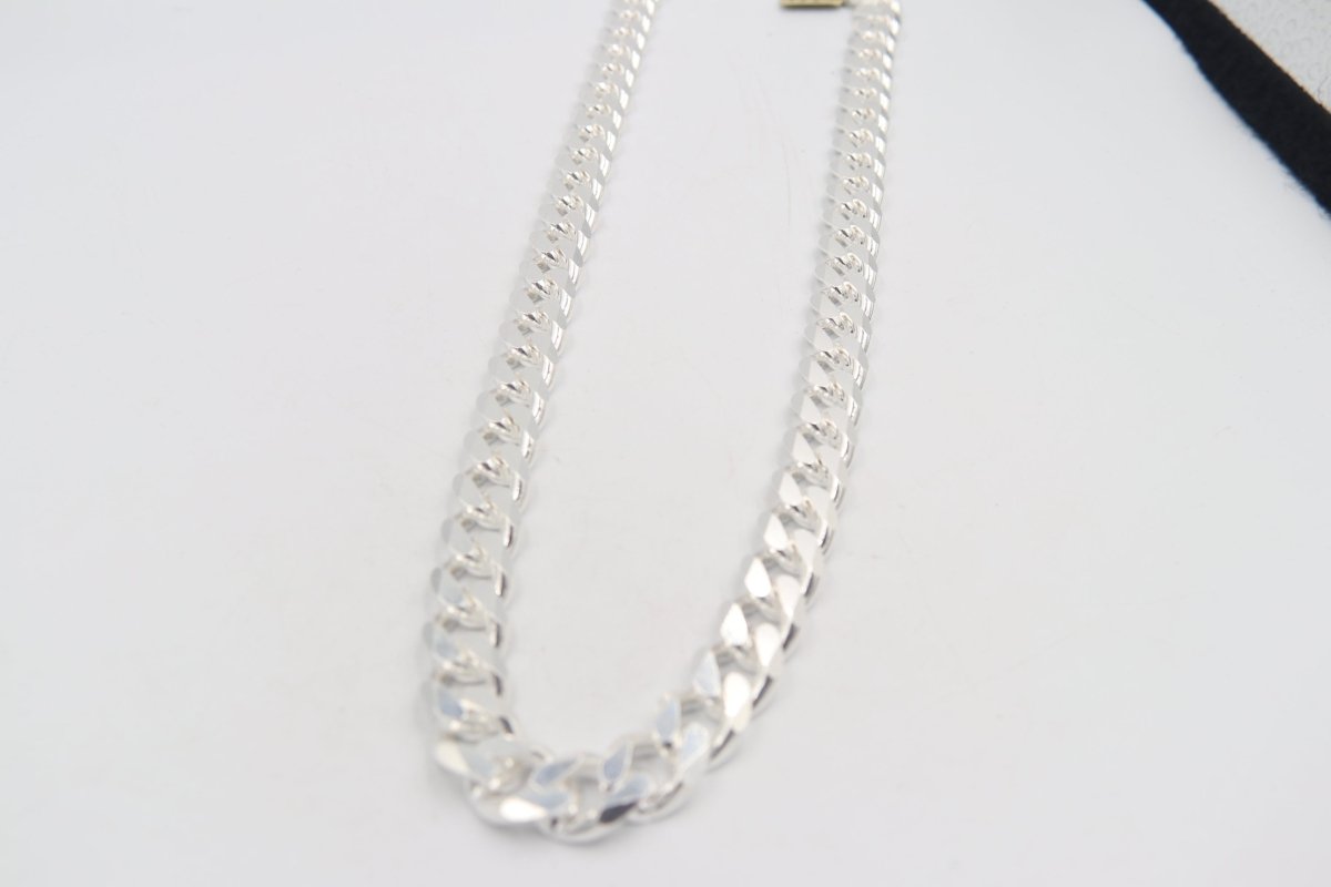 Stg Silver Heavy Curb Link Chain IR2