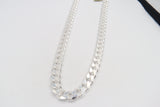 Stg Silver Heavy Curb Link Chain IR2