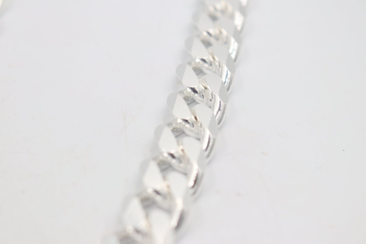 Stg Silver Heavy Curb Link Chain IR2