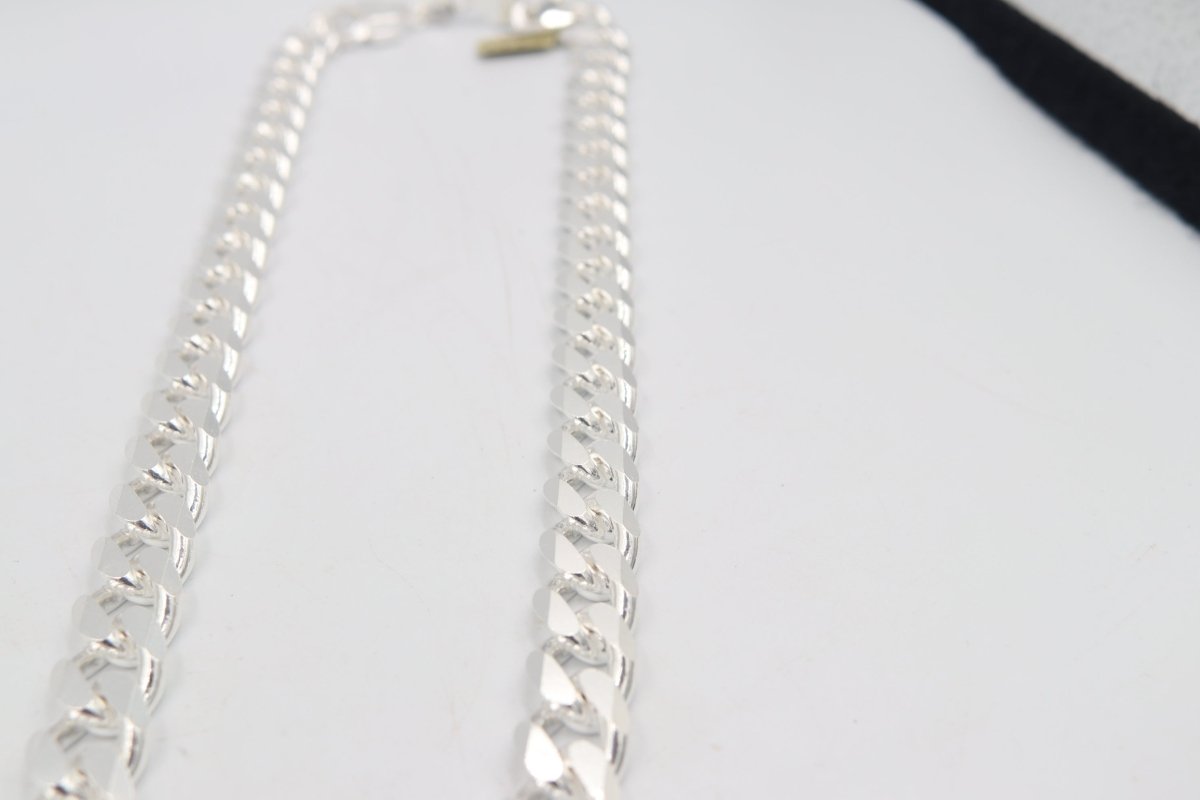 Stg Silver Heavy Curb Link Chain IR2