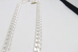 Stg Silver Heavy Curb Link Chain IR2