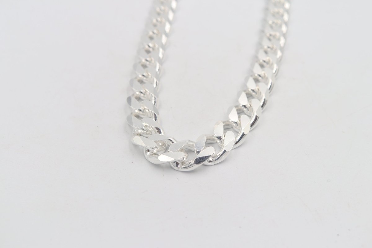 Stg Silver Heavy Curb Link Chain IR2