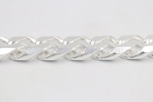 Stg Silver Heavy Curb Link Chain IR2