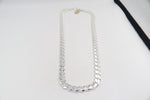 Stg Silver Heavy Curb Link Chain  IR3