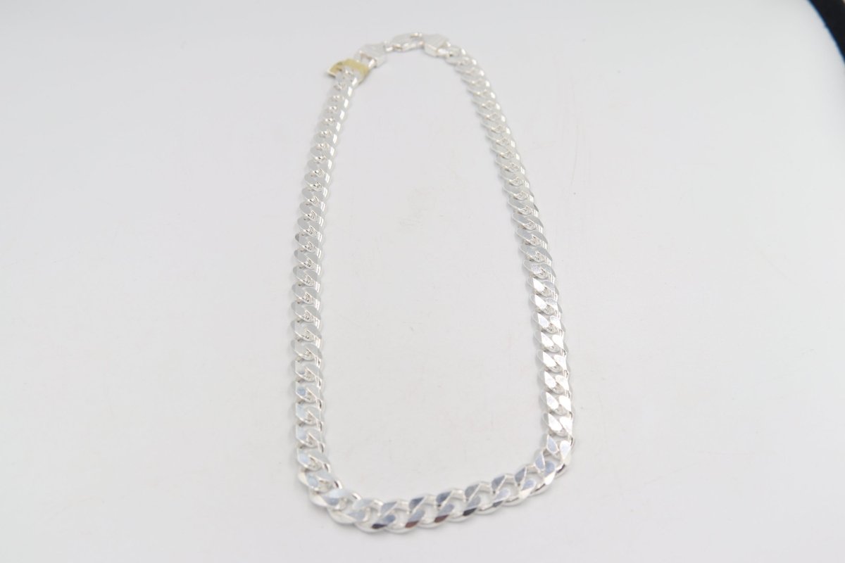 Stg Silver Heavy Curb Link Chain IR5