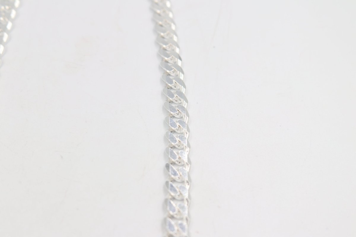 Stg Silver Heavy Curb Link Chain IR5
