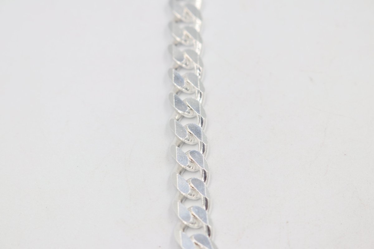 Stg Silver Heavy Curb Link Chain IR5