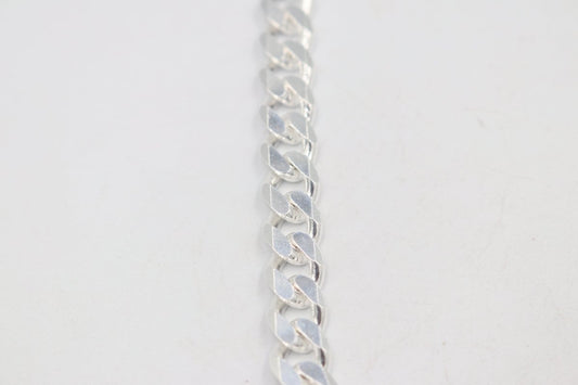 Stg Silver Heavy Curb Link Chain IR5