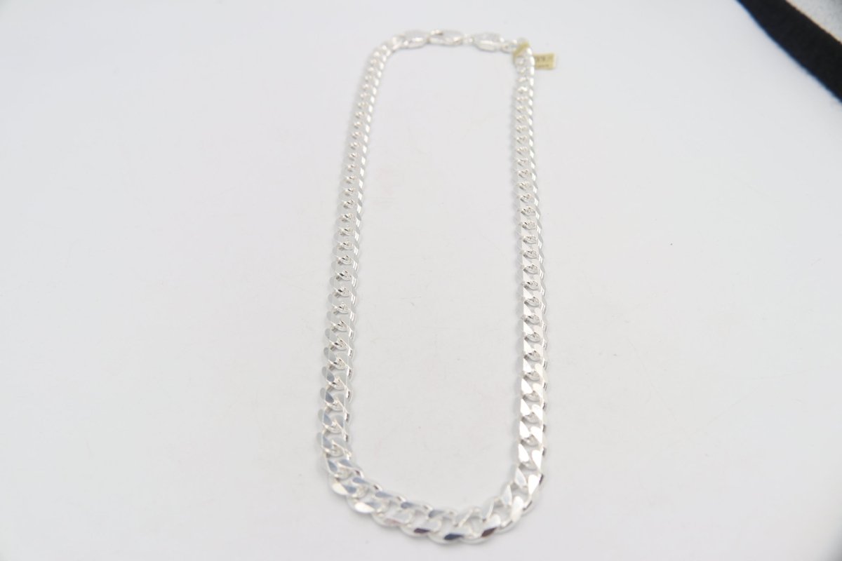 Stg Silver Heavy Curb Link Chain  IR39 60cm