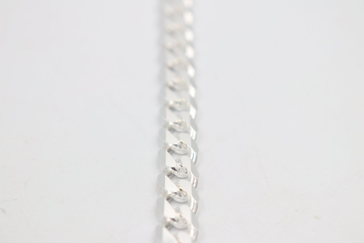 Stg Silver Heavy Curb Link Chain  IR39 60cm