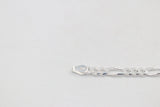 Stg Silver 3:1 Figaro Link Chain  IR11