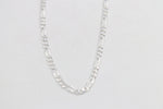Stg Silver 3:1 Figaro Link Chain  IR11