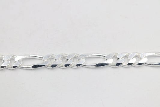 Stg Silver 3:1 Figaro Link Chain  IR20
