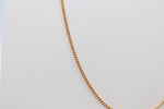 9ct Gold Solid Curb Link Chain 50cms