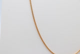 9ct Gold Solid Curb Link Chain 50cms