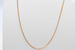 9ct Gold Solid Curb Link Chain 40cms