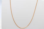 9ct Gold Solid Curb Link Chain 50cms