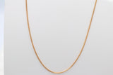 9ct Gold Solid Curb Link Chain 50cms