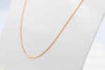 9ct Gold Solid Curb Link Chain 40cms