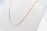 9ct Gold Solid Curb Link Chain 40cms