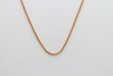 9ct Gold Solid Curb Link Chain 40cms