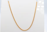 9ct Gold Solid Curb Link Chain 40cms