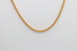 9ct Gold Solid Curb Link Chain 40cms